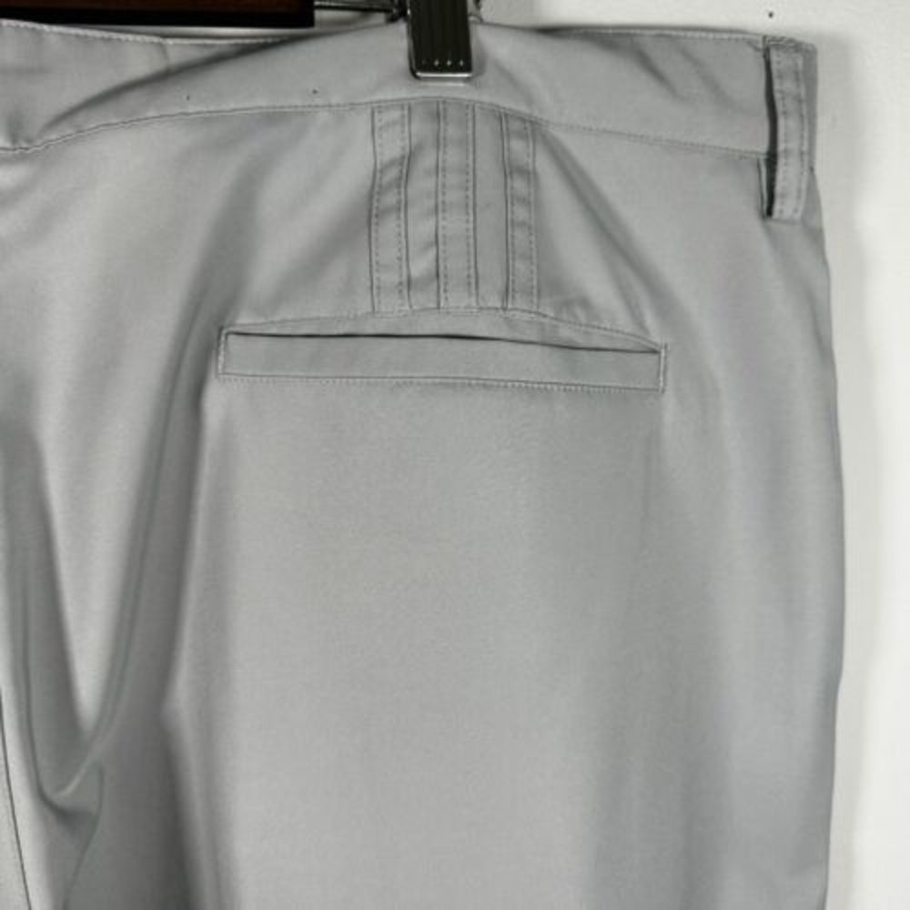 Adidas Golf Light Gray‎ Flat Front Climalite Wicking Chino Pants 40 X 32 - Picture 5 of 7